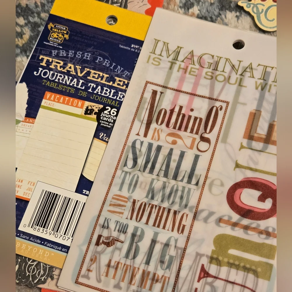 Colorful Scrapbooking Supplies Bundle Paper Crafts